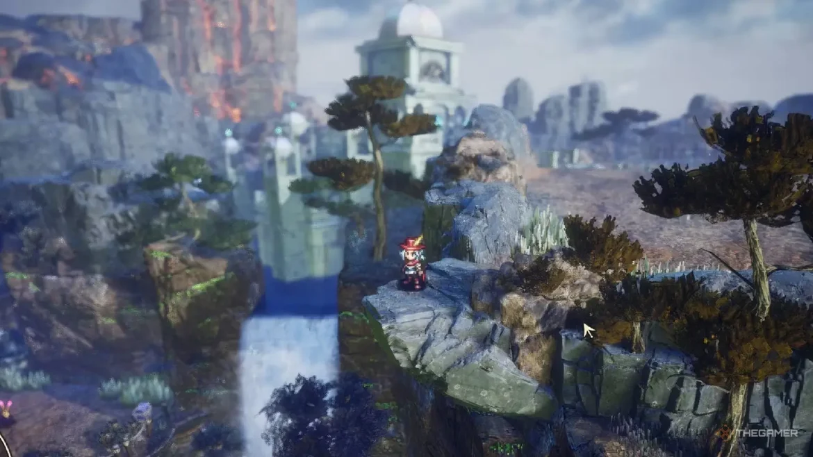 Elliot standing on a cliff
